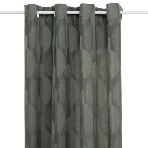 Rideau Jacquard à Oeillets "wimbi" 140x260cm Vert Kaki