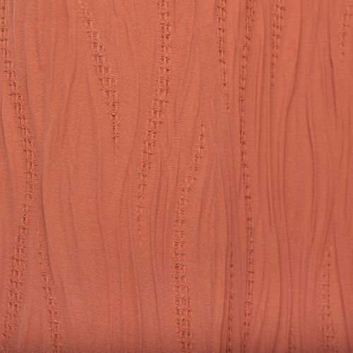 Rideau à Oeillets Tissu Texturé Effet Froissé Terracotta 135 X 260 Cm