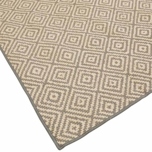 Tapis Extérieur Déperlant Et Antidérapant Motif Géométrique - 150x100 Cm - Gris
