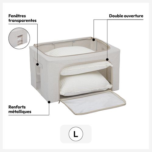 Housse De Rangement "groomy" Double Ouverture 40x31cm