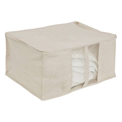 Housse De Rangement "groomy" Souple Beige 60x30cm