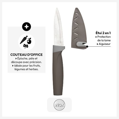 Couteau Avec Lame 8,20cm Et Étui Doucle Fonction