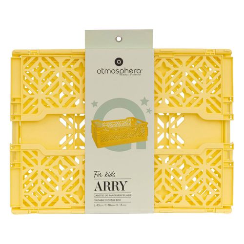 Cagette Pliante "arry" Jaune 40x30x15cm