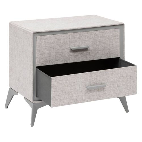 Commode 2 Tiroirs Granite Gris
