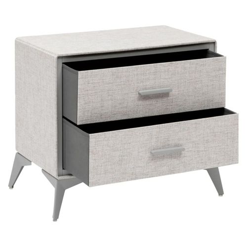 Commode 2 Tiroirs Granite Gris
