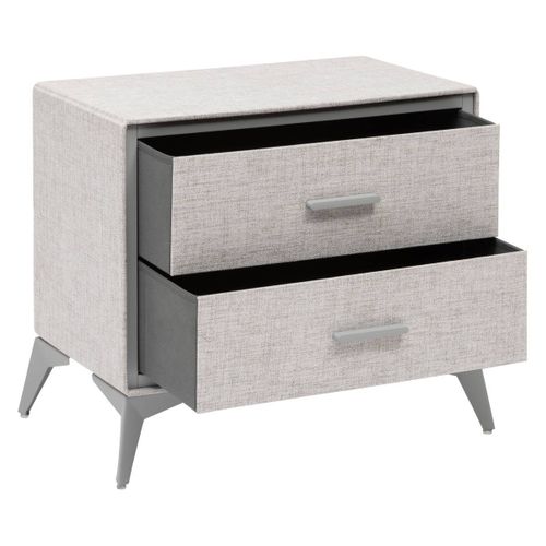 Commode 2 Tiroirs Granite Gris