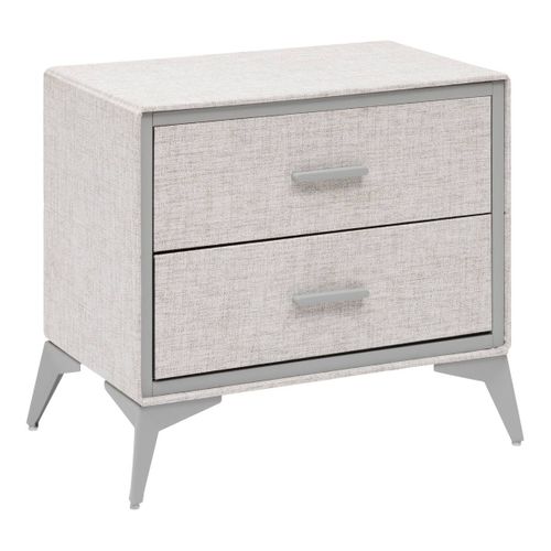 Commode 2 Tiroirs Granite Gris