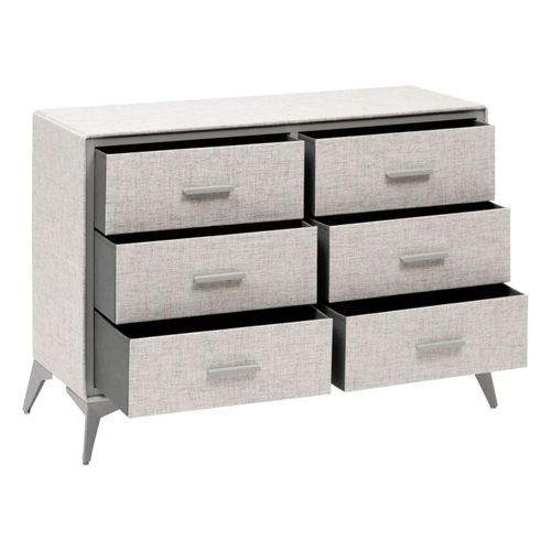 Commode 6 Tiroirs Granite Gris