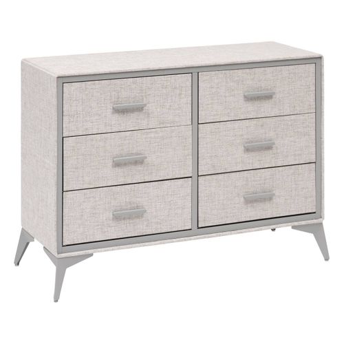 Commode 6 Tiroirs Granite Gris