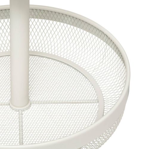 Corbeille "mayaj" 2 Niveaux En Métal Beige