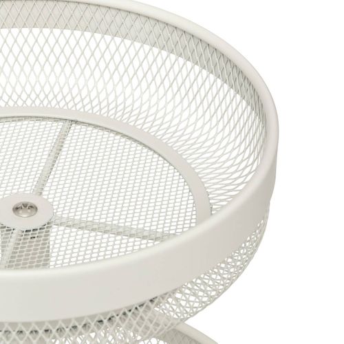 Corbeille "mayaj" 2 Niveaux En Métal Beige