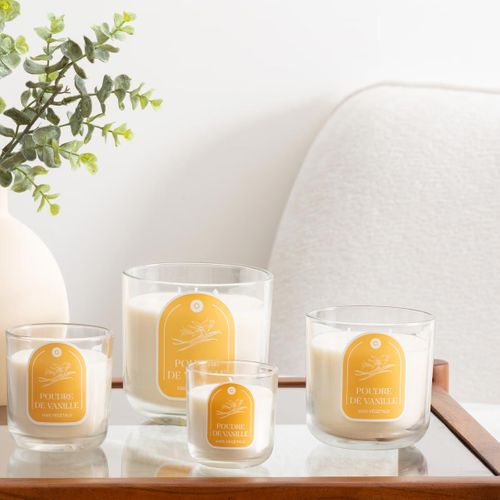 Bougie Parfumée En Verre "floa" 115g Vanille