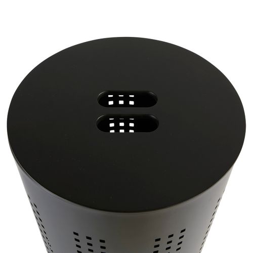 Corbeille à Linge 45l En Métal Et Bois H 58 Cm