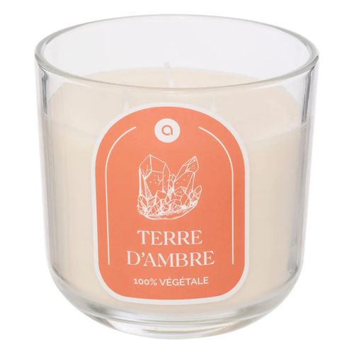 Bougie Parfumée En Verre "floa" 610g Ambre