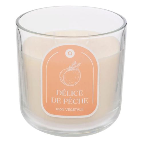 Bougie Parfumée En Verre "floa" 350g Pêche