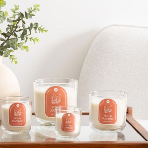 Bougie Parfumée En Verre "floa" 210g Ambre