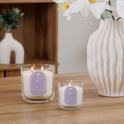Bougie Parfumée En Verre "floa" 115g Orchidée