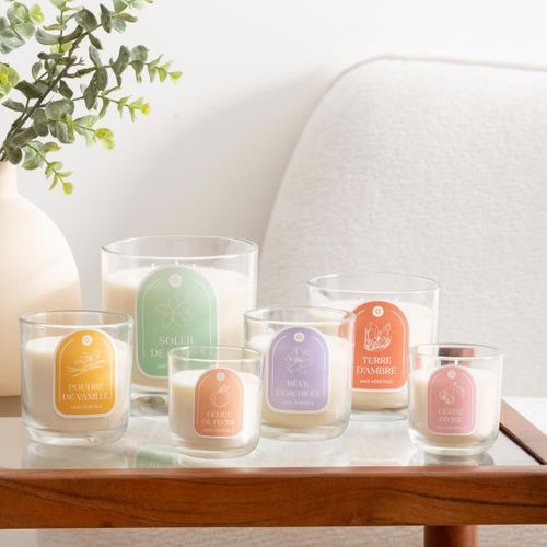 Bougie Parfumée En Verre "floa" 115g Cerise