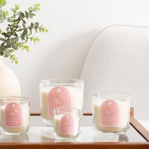 Bougie Parfumée En Verre "floa" 115g Cerise