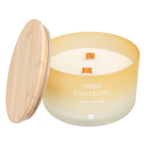 Bougie Parfumée En Verre "sana" 420g Terre D'ailleurs