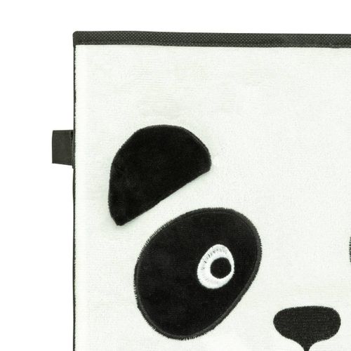 Boîte De Rangement Enfant Panda "joey" Noir et Blanc 29x29cm