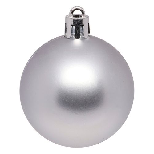 Déco De Sapin Lot De 15 Boules De Noël D 5 Cm - Bleu Et Argent