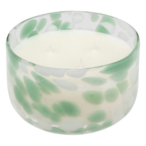 Bougie Parfumée En Verre "mancha" 540g Fleur De Lin