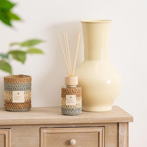 Diffuseur De Parfum En Verre "zaya" 220ml Ambre Marocain