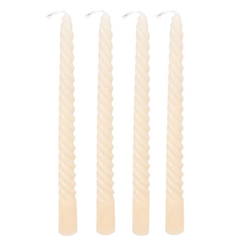 Lot De 4 Bougies Bâton "hugo" 180g Ivoire