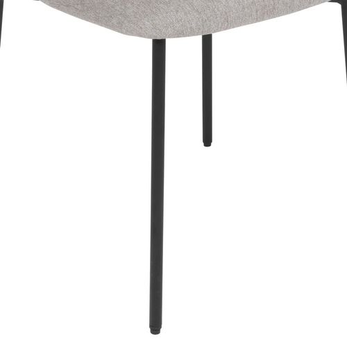 Chaise De Bureau Ou Chaise Visiteur Tissu Gris H 81 Cm