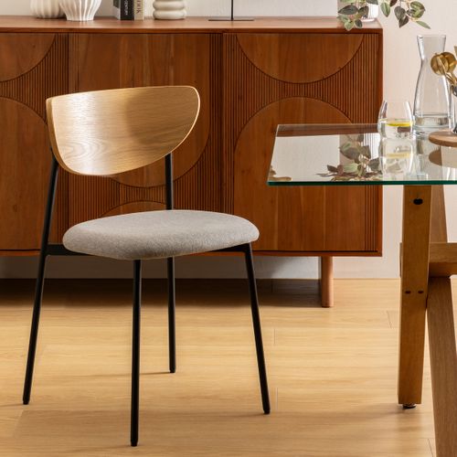 Chaise De Bureau Ou Chaise Visiteur Tissu Gris H 81 Cm