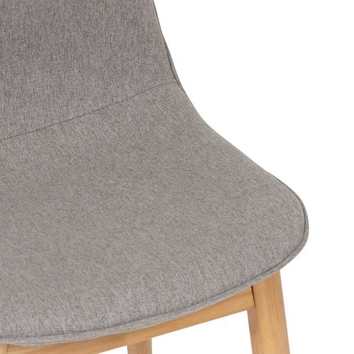 Chaise De Bureau Ou Chaise Visiteur Tissu Gris Chiné H 86 Cm