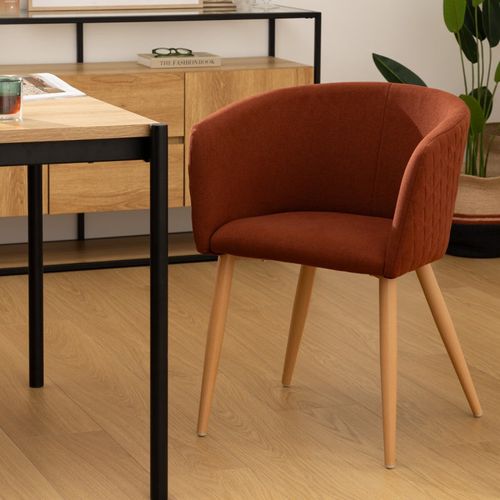 Fauteuil Repas Tissu Ambre Marlo Atmosphera