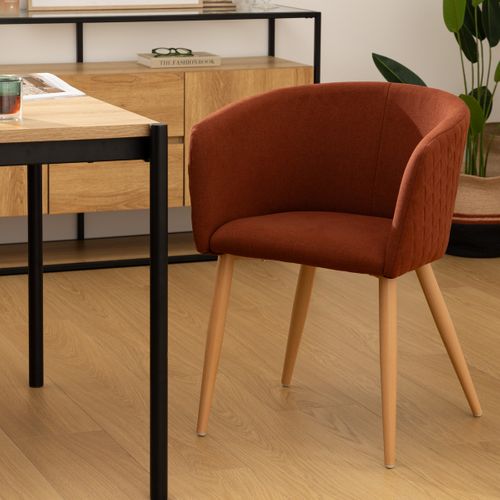 Fauteuil Repas Tissu Ambre Marlo Atmosphera