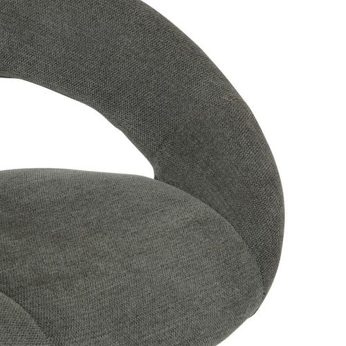 Tabouret De Bar Ajustable Sasha Tissu Kaki Foncé