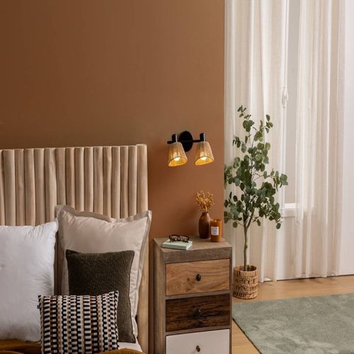 Applique 2 Lampes Myha Métal Et Corde Atmosphera