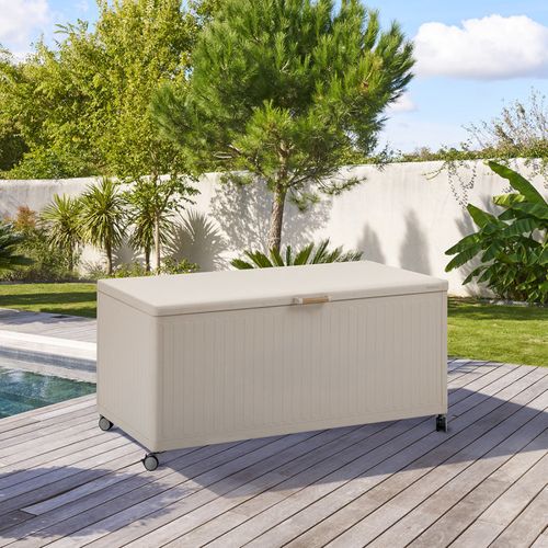 Coffre De Rangement Extérieur 1070l Edenio Argile