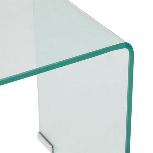 Lot De 2 Tables Gigognes En Verre Trempé Transparent