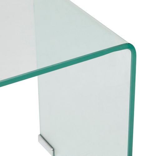 Lot De 2 Tables Gigognes En Verre Trempé Transparent