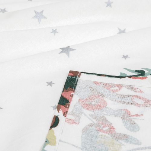 Nappe De Noël Rectangulaire Motifs Branches Et Étoiles - 140 X 360 Cm