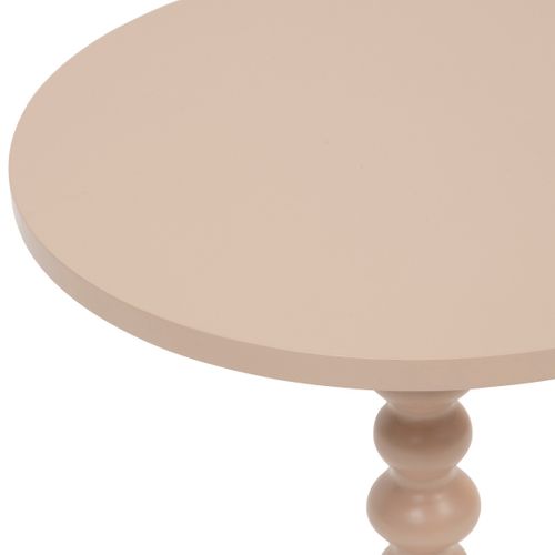 Table à Café Table D'appoint Bois Beige Noisette D 38 Cm