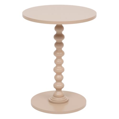Table à Café Table D'appoint Bois Beige Noisette D 38 Cm