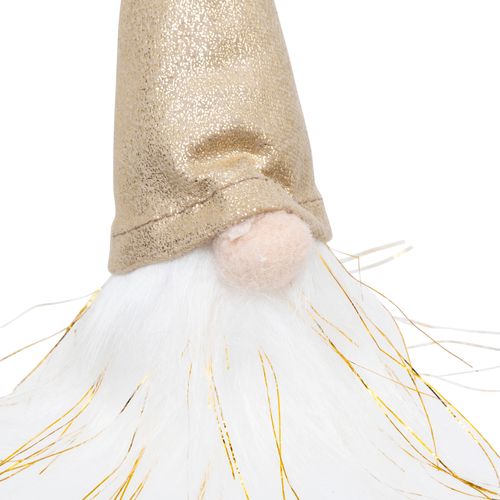 Gnome LED H. 13 cm - Rouge ou doré