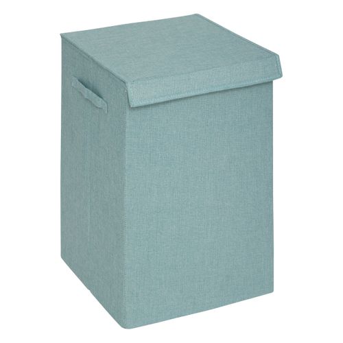 Panier à Linge Bleu Clair 74l Avec 2 Compartiments H 60 Cm