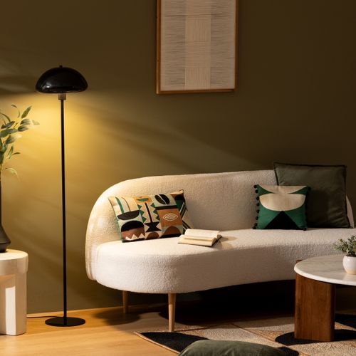 Lampadaire "savio" Noir H140cm