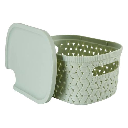 Panier "tressy" En Plastique Sauge 2,3l