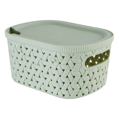 Panier "tressy" En Plastique Sauge 2,3l