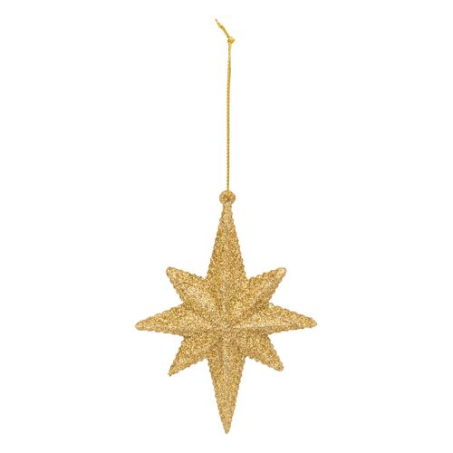 Déco De Sapin Lot De 3 Étoiles Polaires Dorés Pailletés