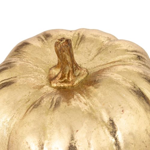 Déco De Noël Citrouille Doré D 15 Cm