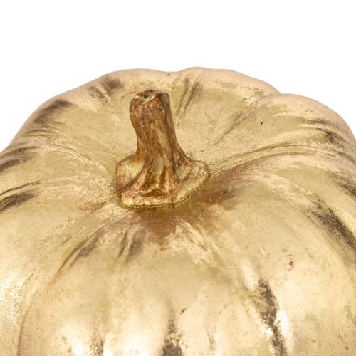 Déco De Noël Citrouille Doré D 15 Cm